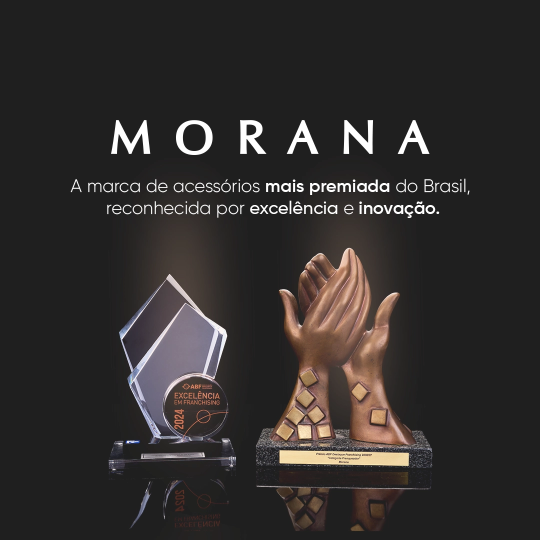 Morana: A marca de acessórios mais premiada do Brasil, reconhecida por excelência e inovação.
